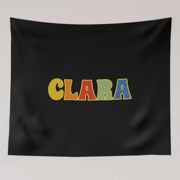 Item preview, ❤️ Clara Personalized Name Wavy Retro Shirt, Coffee Mug, Sticker Gift designed and sold by HelixPedia.