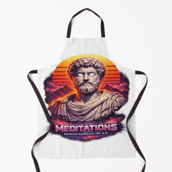 Item preview, Neon Stoic Meditations Retro Bust designed and sold by Dresut.