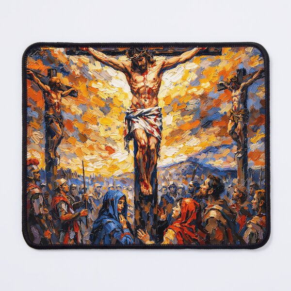 Item preview, Jesus Christ Crucifixion Scene Painting designed and sold by McZerrill.