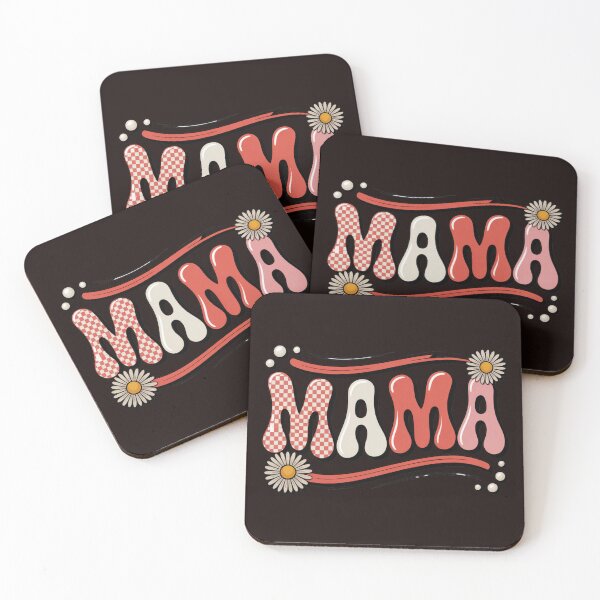 Item preview, Mama Retro Checkered Design – Cute Floral Mom Typography, Daisy Pearl Aesthetic Gift designed and sold by WHDProduction45.