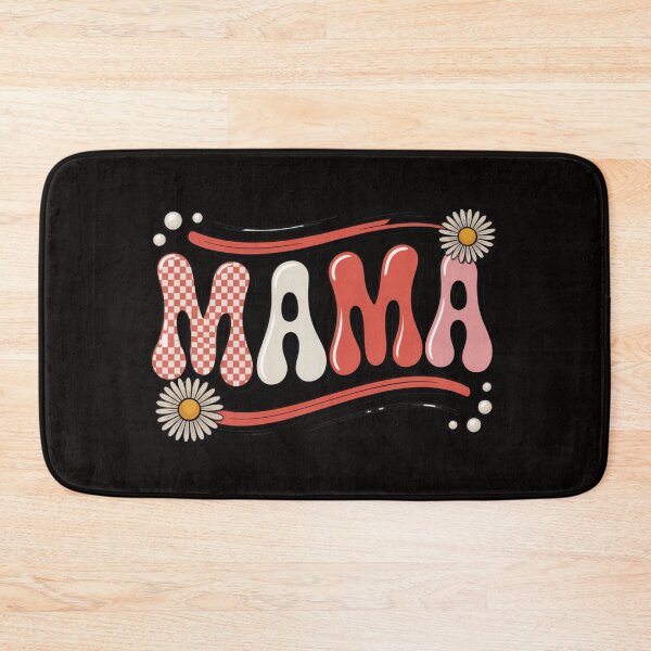 Item preview, Mama Retro Checkered Design – Cute Floral Mom Typography, Daisy Pearl Aesthetic Gift designed and sold by WHDProduction45.