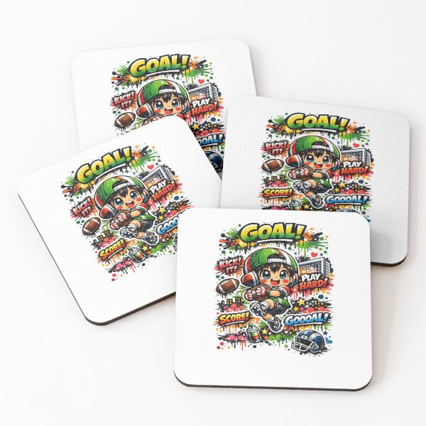 Item preview, Goal Dreamer – Kawaii Graffiti Soccer designed and sold by Joyfulfabric.