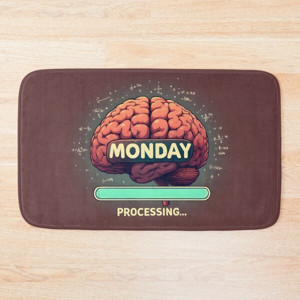 Item preview, Lunes divertido, cerebro aún procesando designed and sold by owi-art.