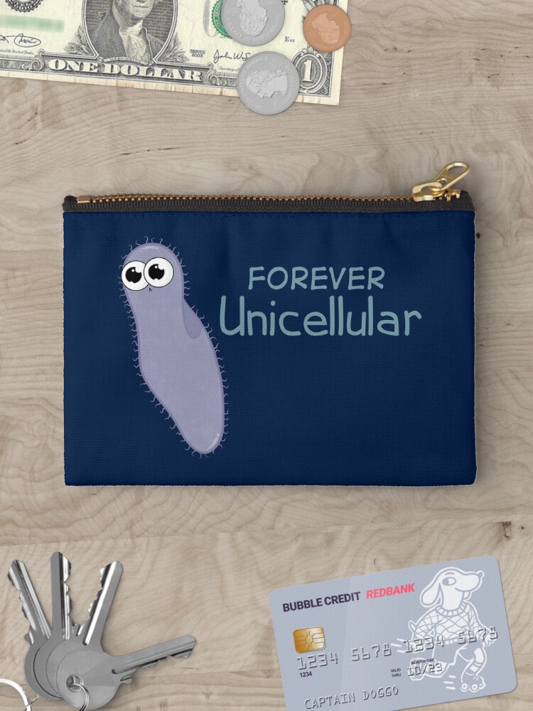 Thumbnail 3 of 4, Zipper Pouch, Forever Alone Paramecium designed and sold by amoebasisters.