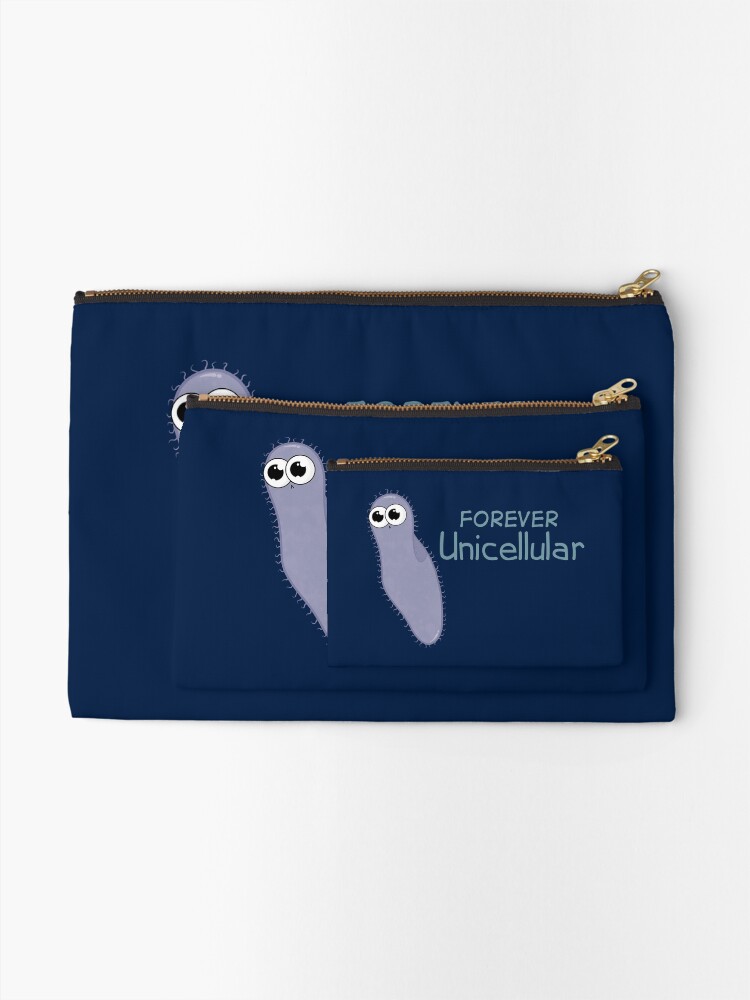 Thumbnail 2 of 4, Zipper Pouch, Forever Alone Paramecium designed and sold by amoebasisters.
