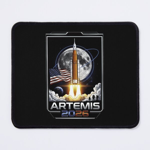 Item preview, Artemis 2026 Moon Mission Rocket Launch American Space Program Classic T-Shirt designed and sold by kittens2doggy.