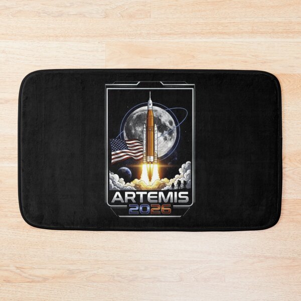 Item preview, Artemis 2026 Moon Mission Rocket Launch American Space Program Classic T-Shirt designed and sold by kittens2doggy.
