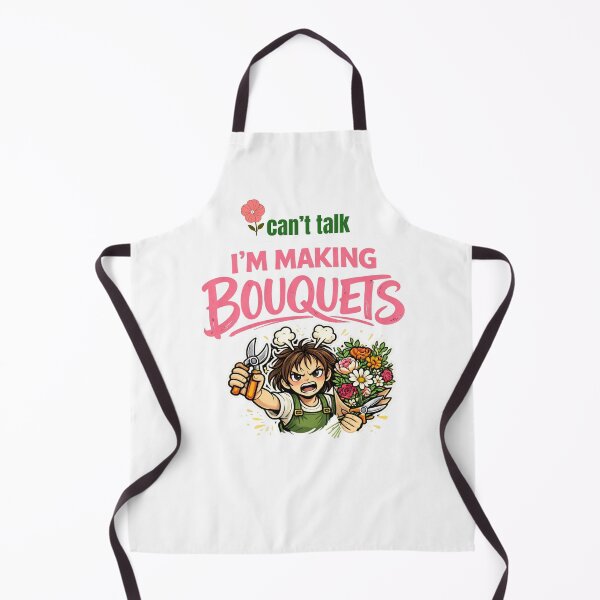 Item preview, I Can't Talk I'm Making Bouquets – Funny Florist T-Shirt for Flower Lovers designed and sold by Wild Pixel Studio.