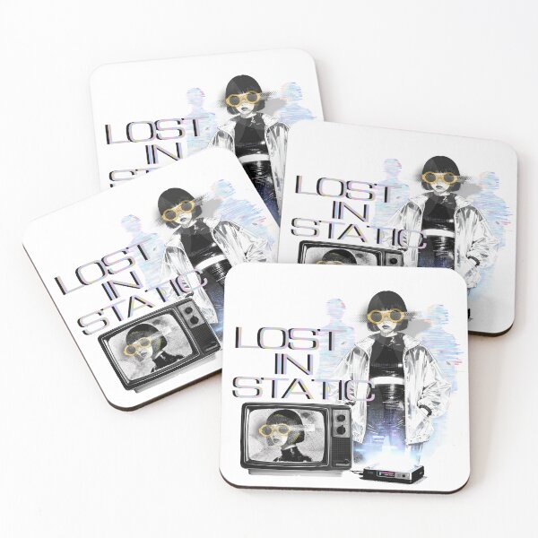Item preview, Vintage Glitch Girl - Lost In Static Retro TV Design designed and sold by DreamyLayer.