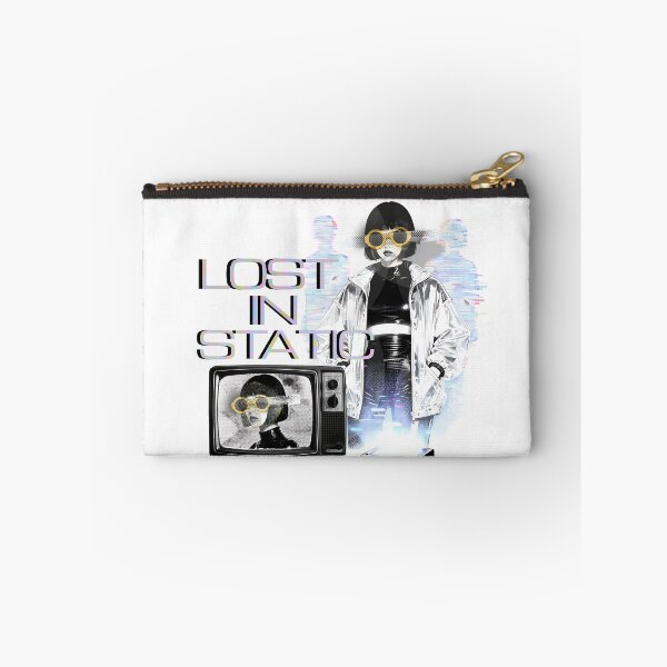 Item preview, Vintage Glitch Girl - Lost In Static Retro TV Design designed and sold by DreamyLayer.