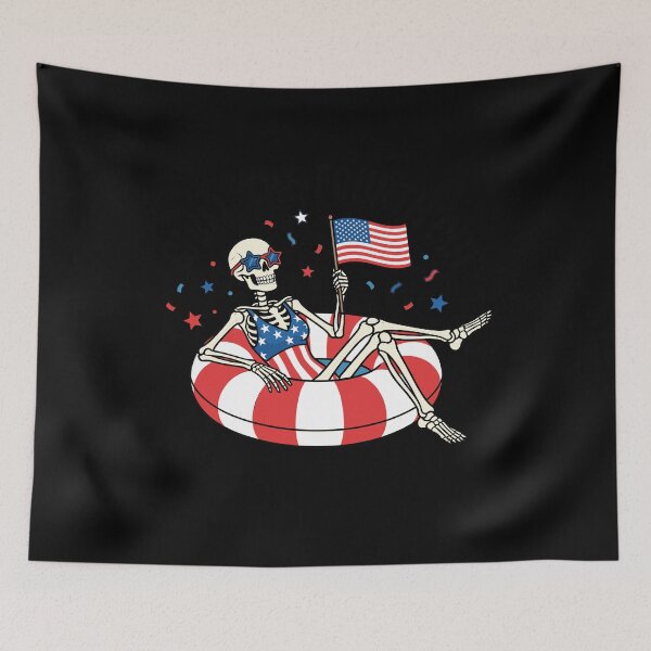 Item preview, Women 4th of July Skeleton Pool Party designed and sold by KroghDs.