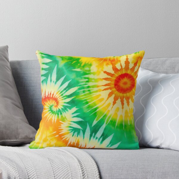 Item preview, Vibrant Yellow Orange Green Spiral Tie Dye Pattern designed and sold by Vileprint.