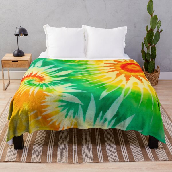 Item preview, Vibrant Yellow Orange Green Spiral Tie Dye Pattern designed and sold by Vileprint.