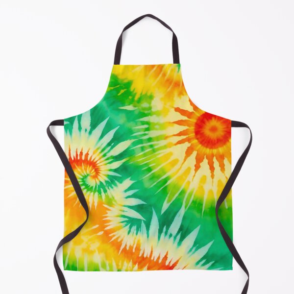 Item preview, Vibrant Yellow Orange Green Spiral Tie Dye Pattern designed and sold by Vileprint.