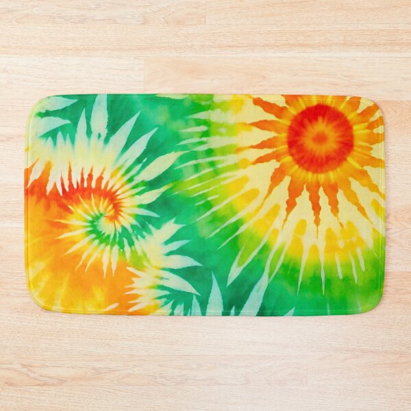 Item preview, Vibrant Yellow Orange Green Spiral Tie Dye Pattern designed and sold by Vileprint.