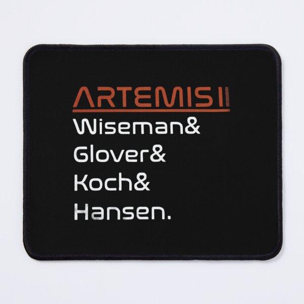 Item preview, Artemis II Crew Names Wiseman Glover Koch Hansen Moon Mission Classic T-Shirt designed and sold by kittens2doggy.