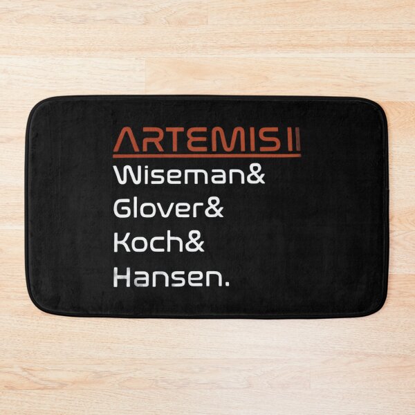 Item preview, Artemis II Crew Names Wiseman Glover Koch Hansen Moon Mission Classic T-Shirt designed and sold by kittens2doggy.