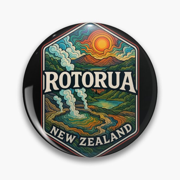 Item preview, Rotorua New Zealand Trippy Travel designed and sold by TomFrontierArt.