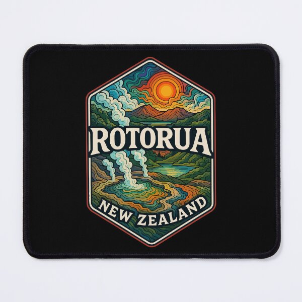 Item preview, Rotorua New Zealand Trippy Travel designed and sold by TomFrontierArt.