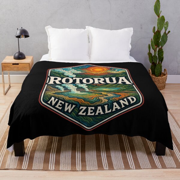 Item preview, Rotorua New Zealand Trippy Travel designed and sold by TomFrontierArt.