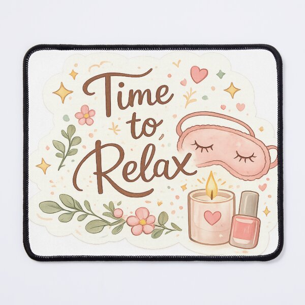 Item preview, Time to Relax – Cozy Self Care Sticker Pastel designed and sold by S-A-KDesign.