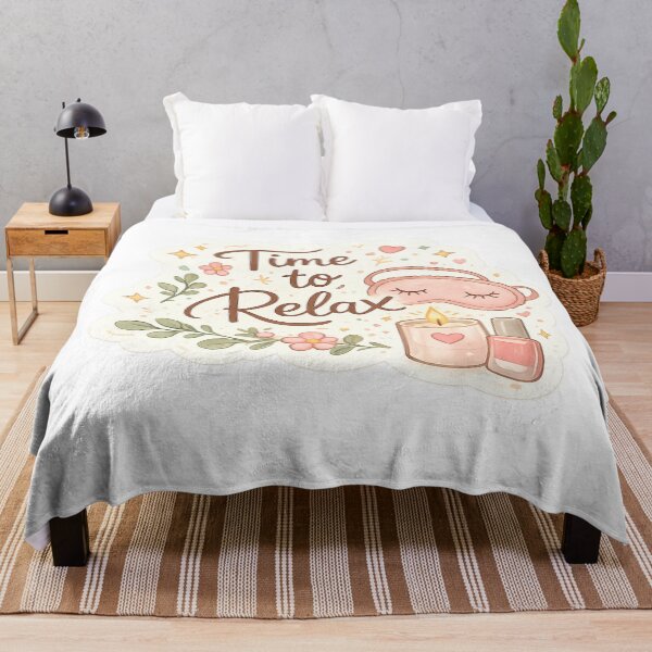 Item preview, Time to Relax – Cozy Self Care Sticker Pastel designed and sold by S-A-KDesign.