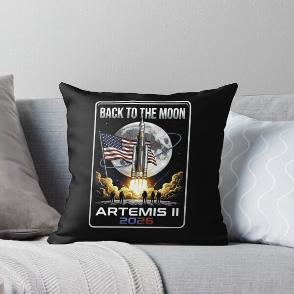 Item preview, Back To The Moon Artemis II 2026 Astronaut Launch Poster Classic T-Shirt designed and sold by kittens2doggy.