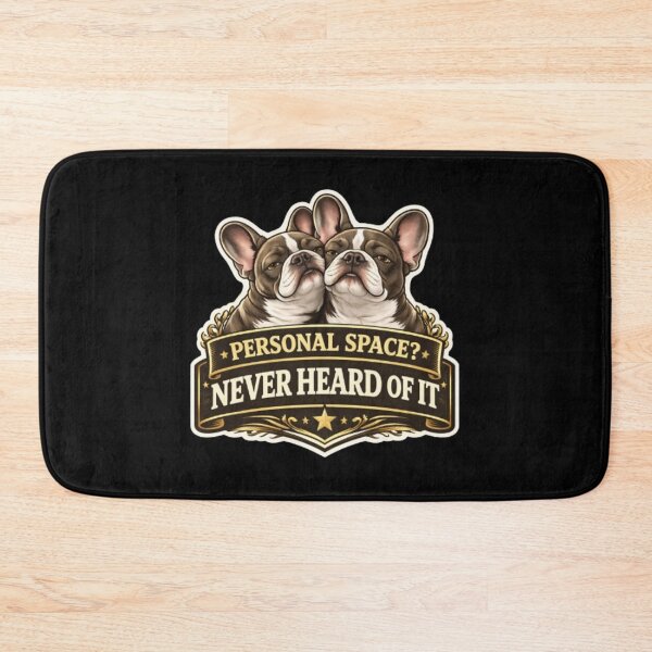 Item preview, French Bulldog Owners Club – Personal Space Never Heard of It Cute Funny Frenchie Design designed and sold by Frenchie Fever.
