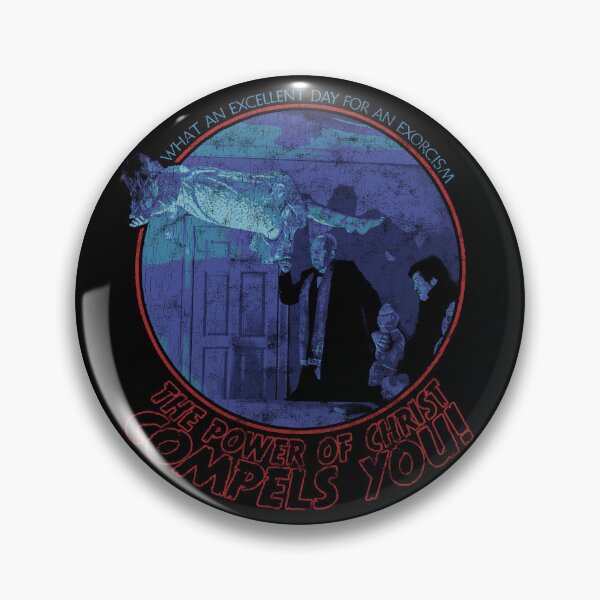 Item preview, The Exorcist 1973 The Power of Christ Compels You Distressed designed and sold by Power Up Prints.