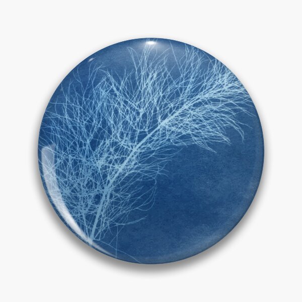 Item preview, Delicate Branch, Cyanotype, blue sunprint art, experimental photography designed and sold by SWSandraWechner.
