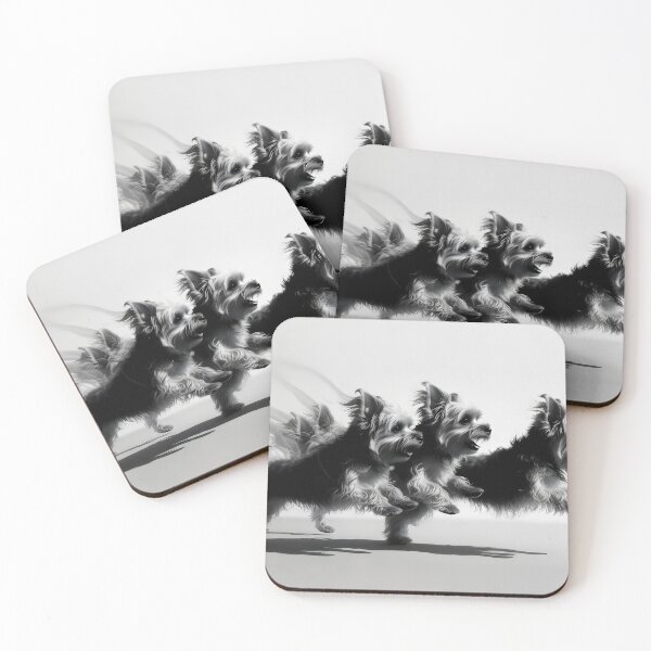 Item preview, Zoomies Yorkies in Motion Blur designed and sold by Mario  Rojas.