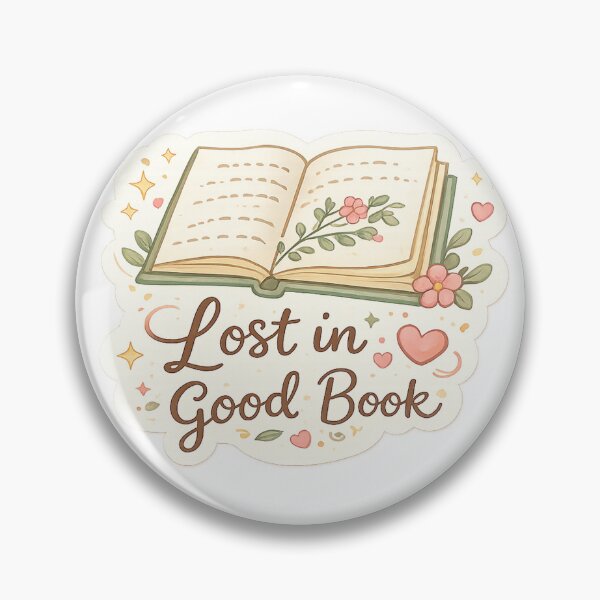 Item preview, Lost in a Good Book – Reading Aesthetic Pastel Sticker designed and sold by S-A-KDesign.