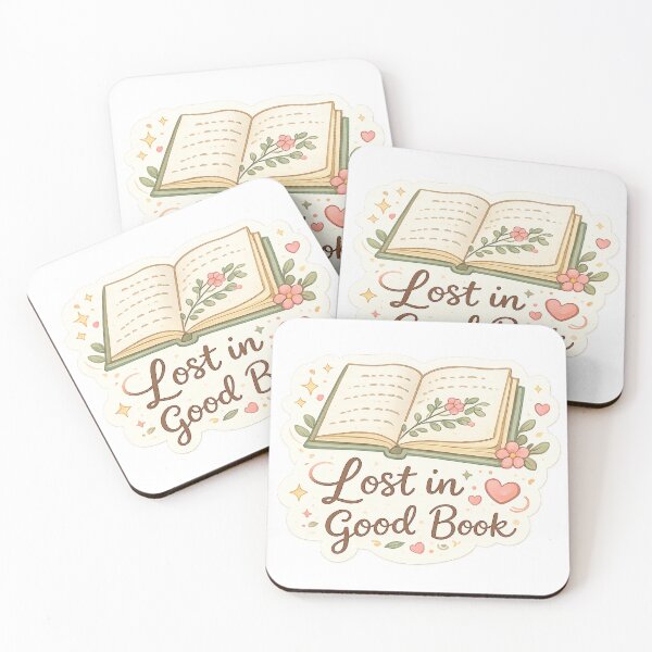 Item preview, Lost in a Good Book – Reading Aesthetic Pastel Sticker designed and sold by S-A-KDesign.