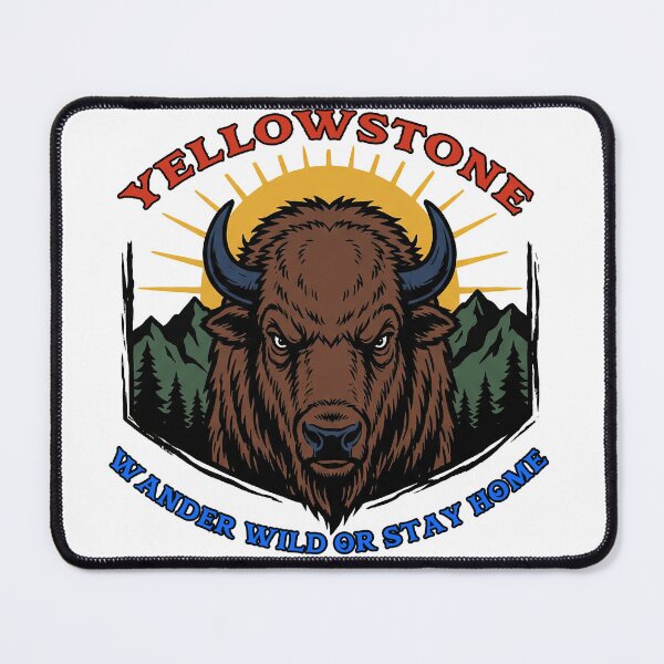 Item preview, Yellowstone Bison Wander Wild or Stay Home designed and sold by TeeARTHY.