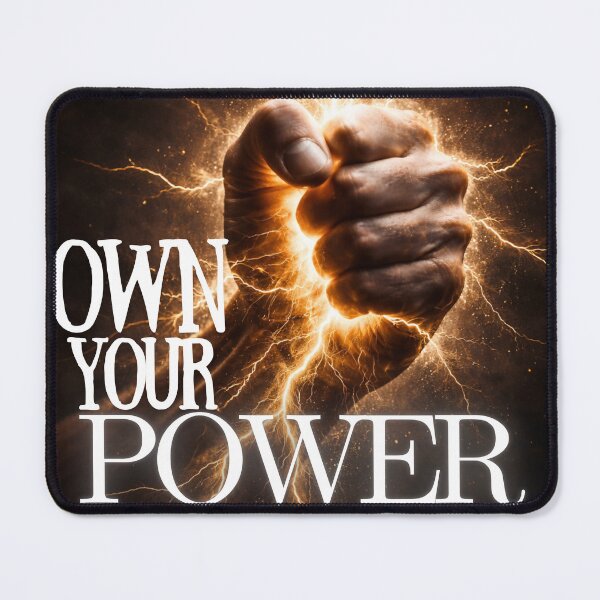Item preview, Own Your Power – Motivational Lightning Fist Strength Design designed and sold by ZafTeez.