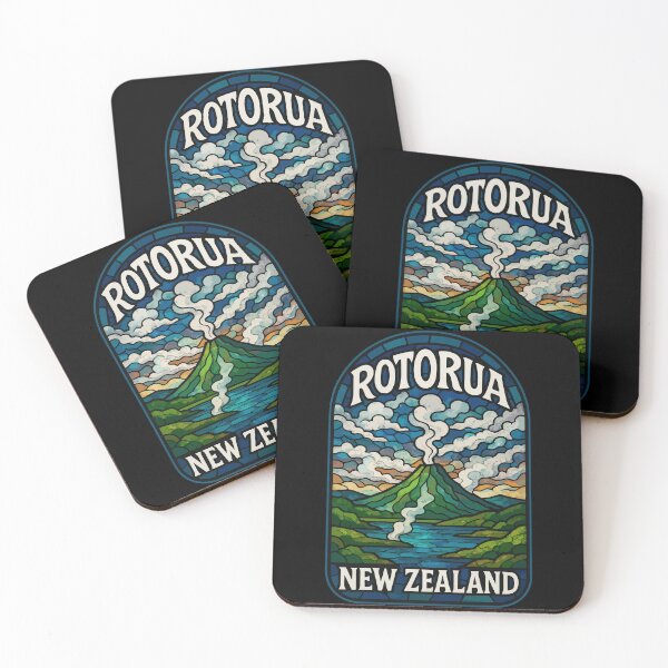 Item preview, Rotorua New Zealand Stained Glass Travel designed and sold by TomFrontierArt.