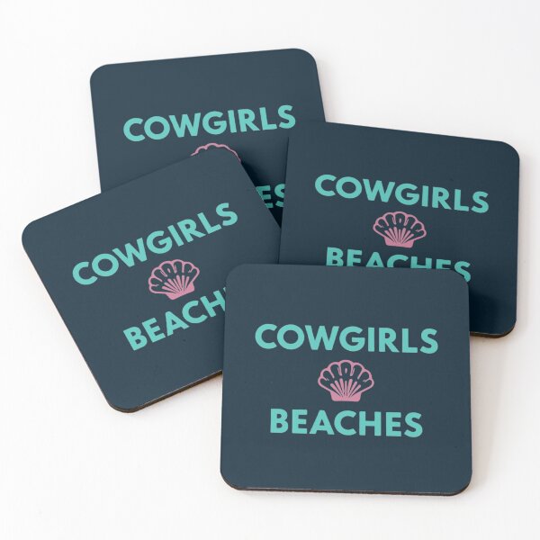 Item preview, Pink Seashell Coastal Cowgirl Typography designed and sold by PACS0011.
