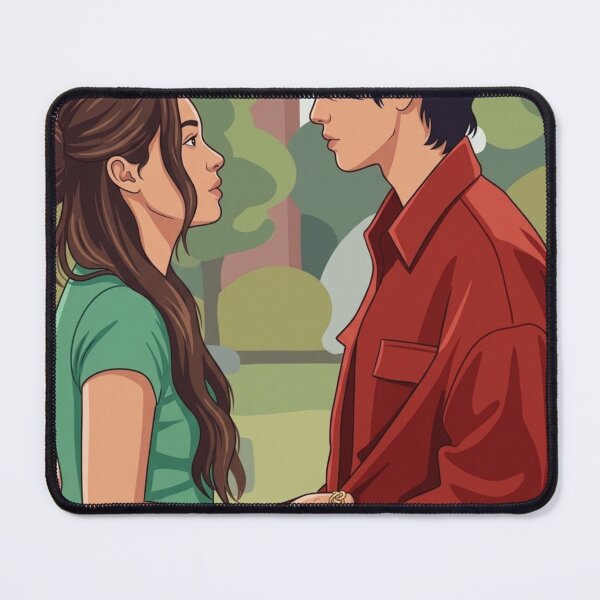 Item preview, XO Kitty – Kitty & Min Ho vector art| K-Drama Romance Aesthetic Art designed and sold by Fandom Universe.