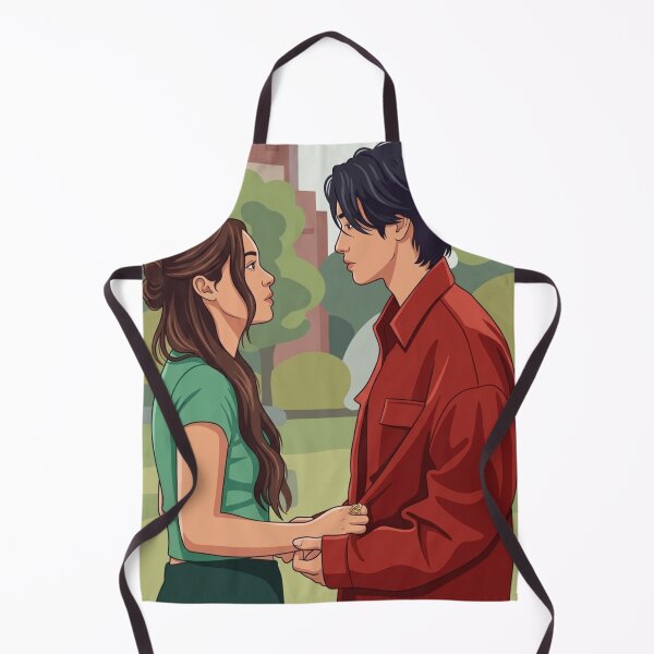 Item preview, XO Kitty – Kitty & Min Ho vector art| K-Drama Romance Aesthetic Art designed and sold by Fandom Universe.