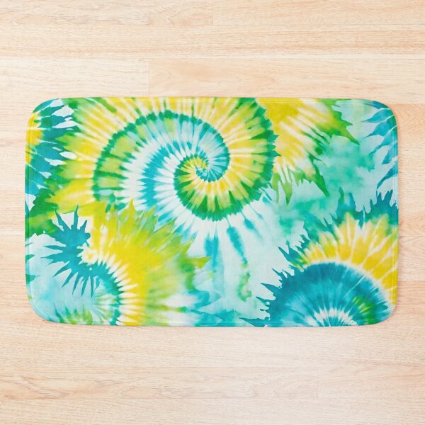 Item preview, Vibrant Yellow Green Blue Spiral Tie Dye designed and sold by Vileprint.
