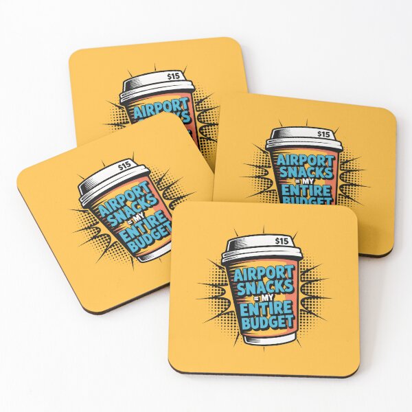 Item preview, Airport Snacks Entire Budget Travel Humor Pop Art designed and sold by SplashTastic.