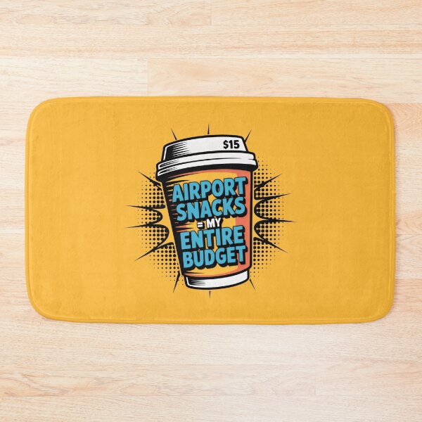 Item preview, Airport Snacks Entire Budget Travel Humor Pop Art designed and sold by SplashTastic.