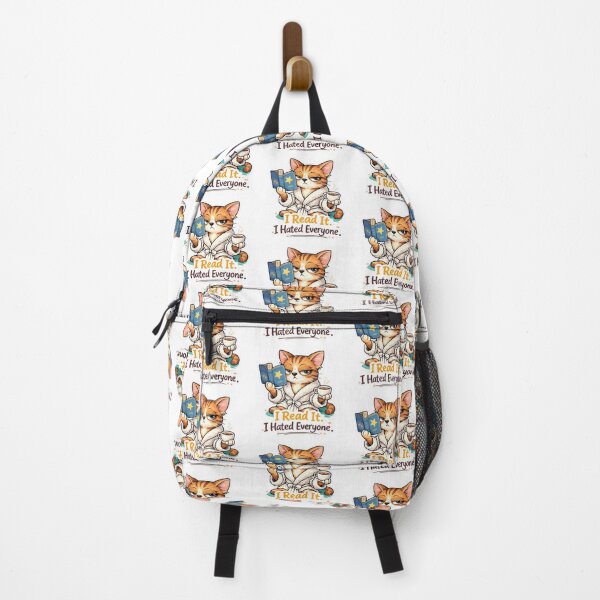 Item preview, I Read It. I Hated Everyone. — Book Club Cat Sticker designed and sold by Gentlestate.