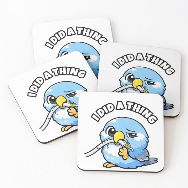Item preview, I Did A Thing – Funny Budgie Parakeet Owner Gift designed and sold by FeatherChaos.
