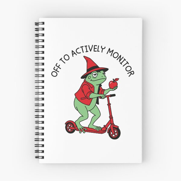 Item preview, Off To Actively Monitor Funny Frog Teacher Testing Day designed and sold by gunaone-design.