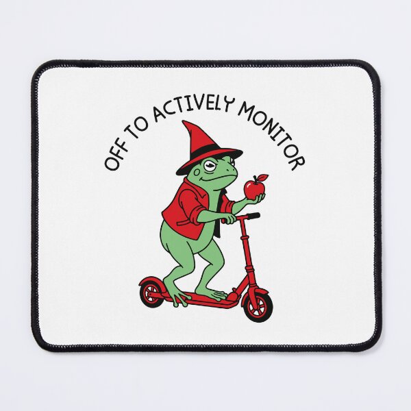 Item preview, Off To Actively Monitor Funny Frog Teacher Testing Day designed and sold by gunaone-design.