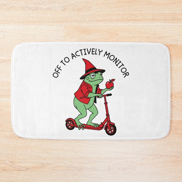 Item preview, Off To Actively Monitor Funny Frog Teacher Testing Day designed and sold by gunaone-design.