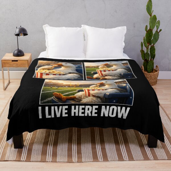 Item preview, I Live Here Now Goose Sports Fan Stadium Life designed and sold by SplashTastic.