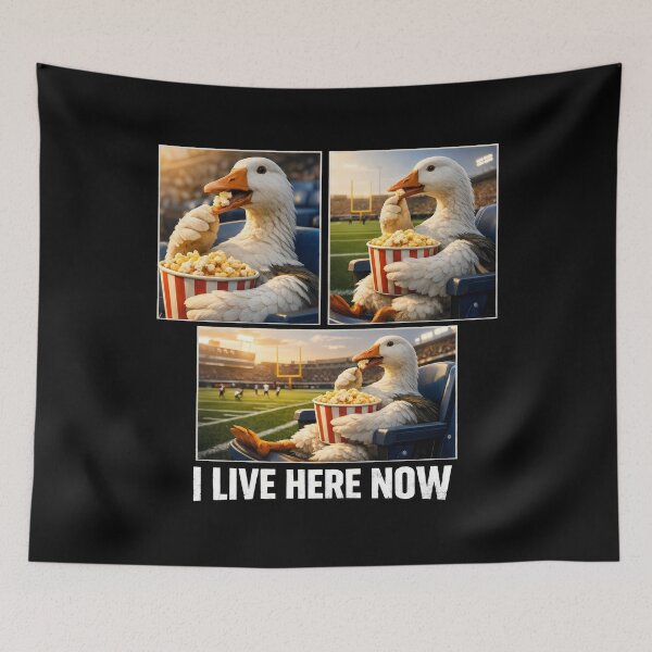 Item preview, I Live Here Now Goose Sports Fan Stadium Life designed and sold by SplashTastic.
