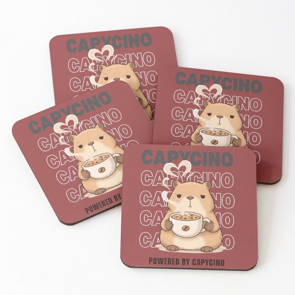 Item preview, Capycino Cozy Capybara Coffee Lover T-Shirt Cute Lazy Coffee Aesthetic Animal Gift designed and sold by HOUSE OF TIST.